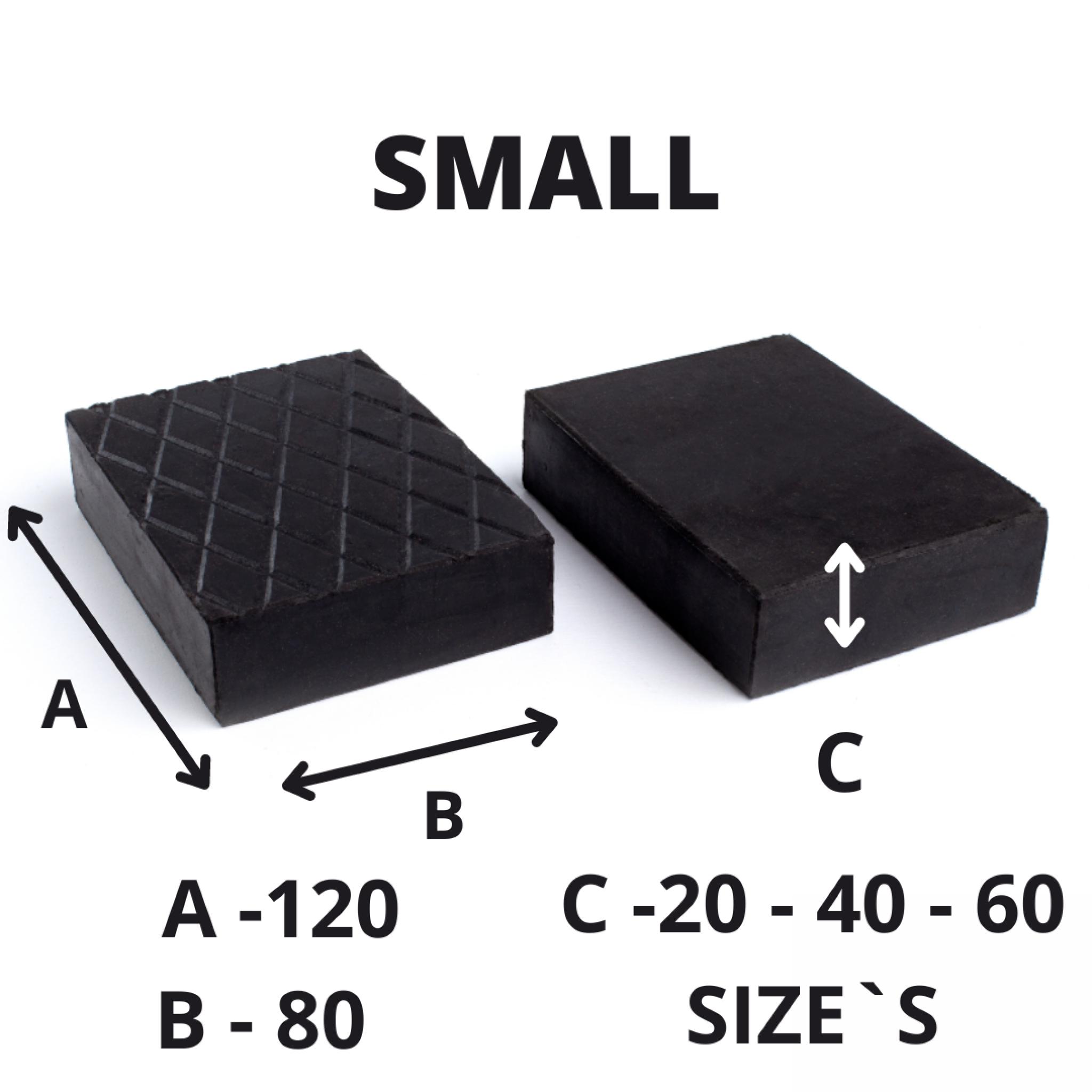 RUBBER BLOCK FOR GARAGE SCISSOR LIFTS & JACKING BEAMS